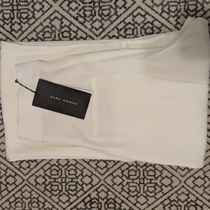 ZARA White Wide Leg Pants (NEW w/ TAGS)